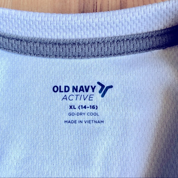 NEW Graphic Mesh T Shirt Long Sleeve XL Light Gray Boy’s UNISEX OLD NAVY - Picture 4 of 16